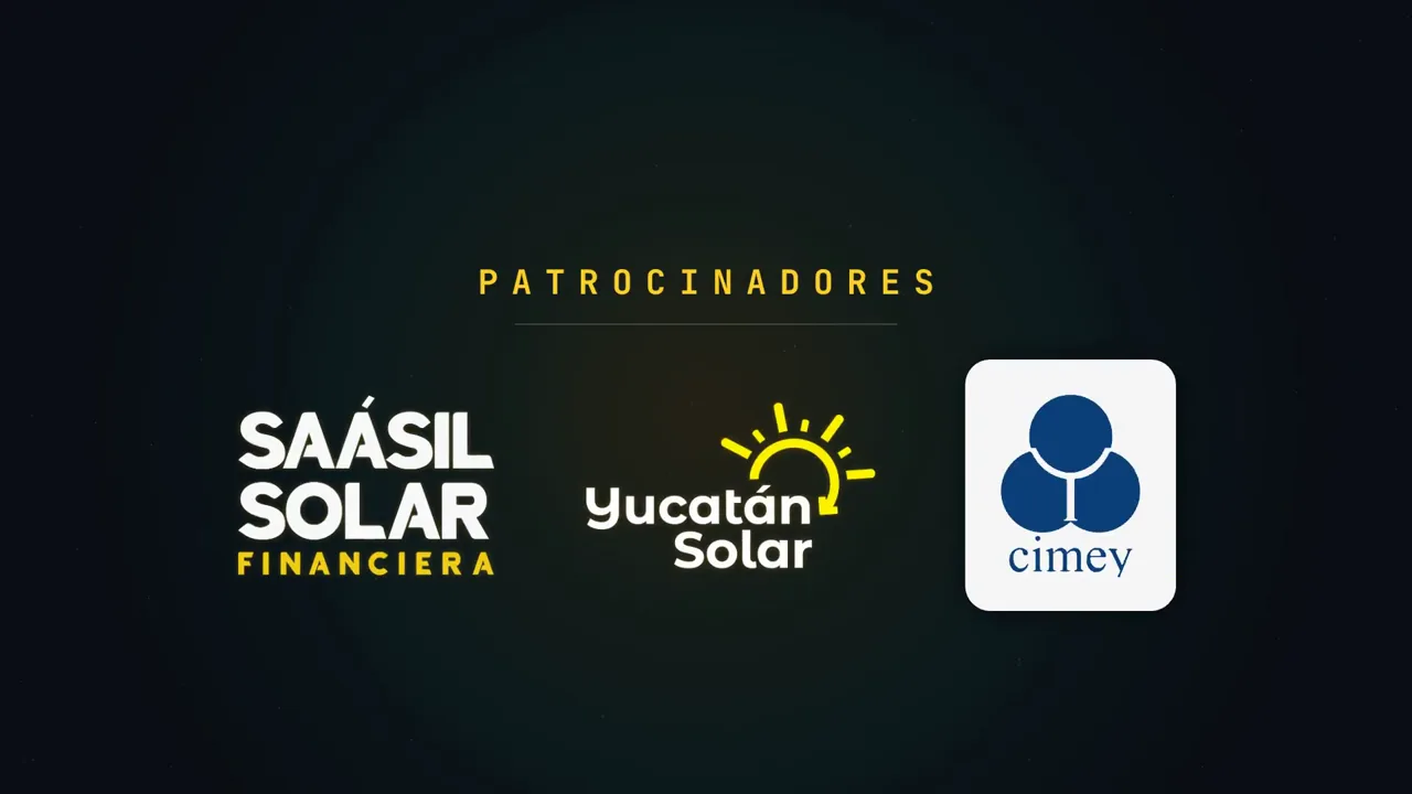 Patrocinadores del CONIEEM 2026: Saásil Solar Financiera, Yucatán Solar y CIMEY